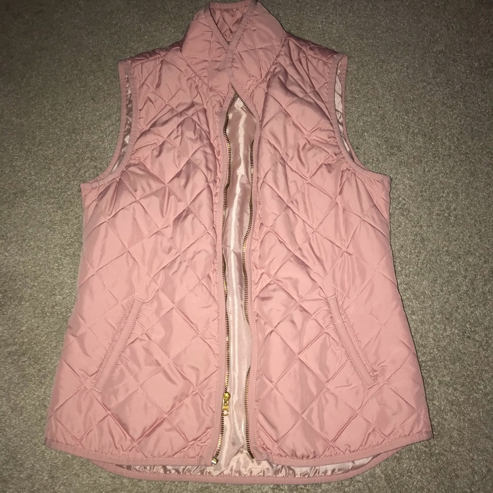 PINK QUILTED VEST